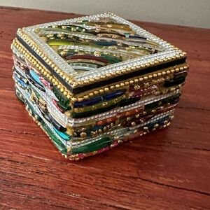 Two’s Company Beaded Trinket Box
